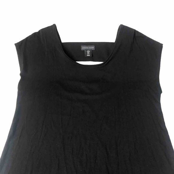 Adrienne Vittadini Black dress sleeveless women’s size Medium Back Cut Out - Picture 3 of 16